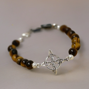 NUDO DE BRUJAS - PULSERA OJO TIGRE 6MM
