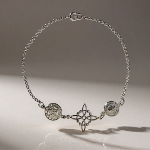 Pulsera Triple Protección en Plata de Ley 925