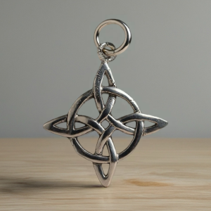 NUDO DE BRUJAS COLGANTE PLATA 925