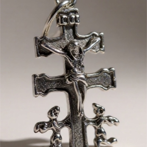 CRUZ DE CARAVACA 2CM - COLGANTE DE PLATA 925