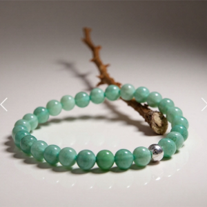 AVENTURINA VERDE - PULSERA GEMAS Y PLATA 6MM