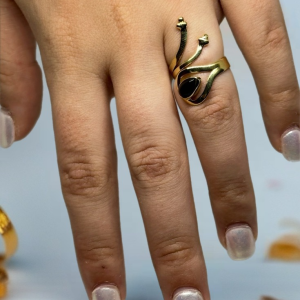Anillo de Bronce con Mineral -27-