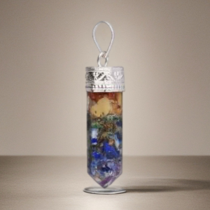 Colgante Punta de Resina con Chakras Estilo Orgonita