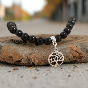 PULSERA ÓNIX - ÁRBOL DE LA VIDA 6MM