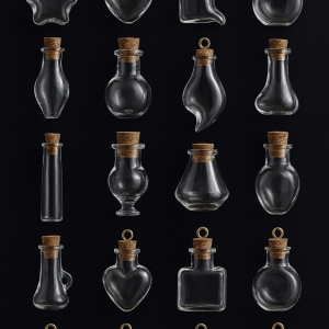MINI AMULETOS EN BOTELLITAS CON MINERALES