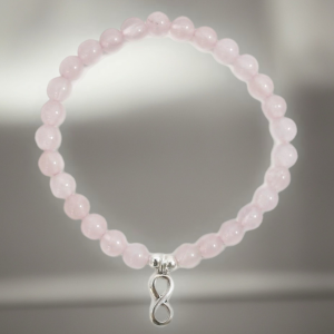 PULSERA CUARZO ROSA INFINITO 6MM