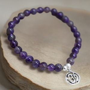 PULSERA AMATISTA OM 6MM