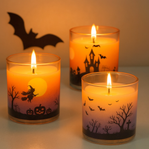 VELAS HALLOWEEN EN VASO