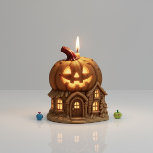 VELA CASA CALABAZA HALLOWEEN