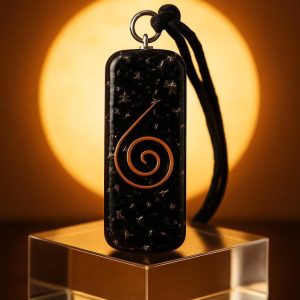 TURMALINA NEGRA ESPIRAL - COLGANTES ORGONITA