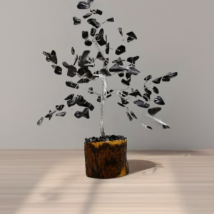 ÁRBOL DE GEMAS FENG SHUI - 100 GEMAS TURMALINA NEGRA